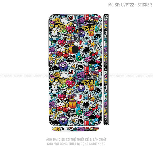 Miếng Dán Skin Điện Thoại OPPO F Series Vân Sticker 06 | UVPT22