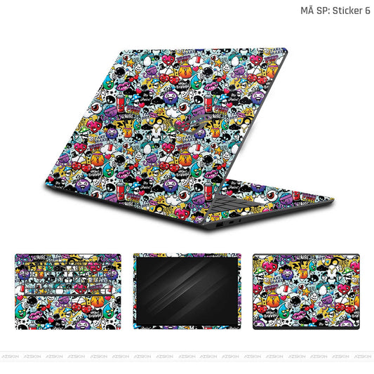 Dán Skin Laptop Asus Vân Nổi Sticker 06 | UVPT22