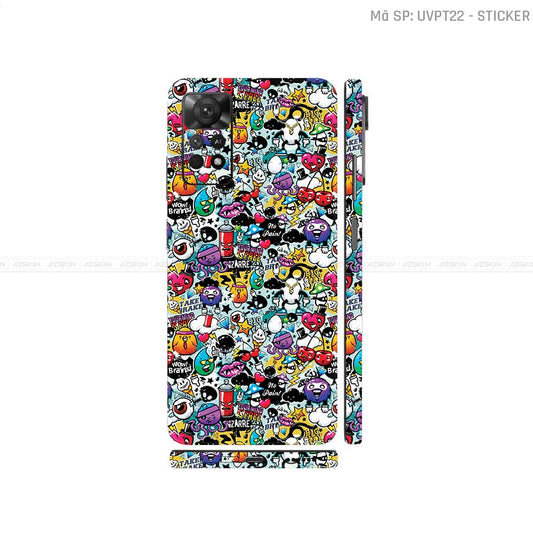 Dán Skin Xiaomi Redmi Note 11 Series Vân Nổi Sticker 06 | UVPT22