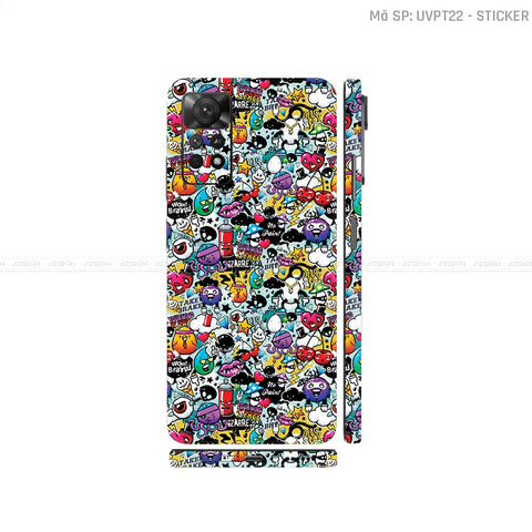 Dán Skin Xiaomi Redmi Note 11 Series Vân Nổi Sticker 06 | UVPT22