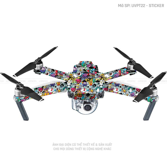 Dán Skin Flycam Vân Nổi Sticker 06 | UVPT22