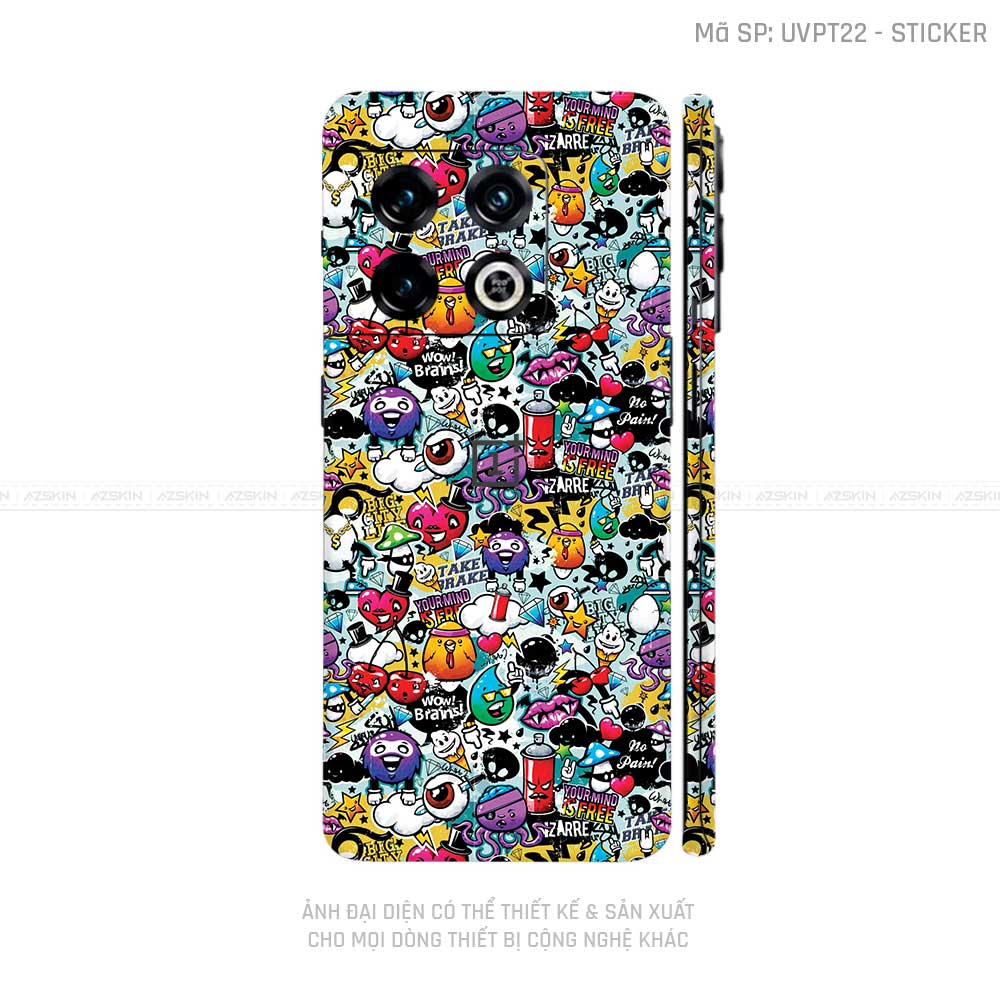 Dán Skin Oneplus 10 Series Vân Sticker 06 | UVPT22