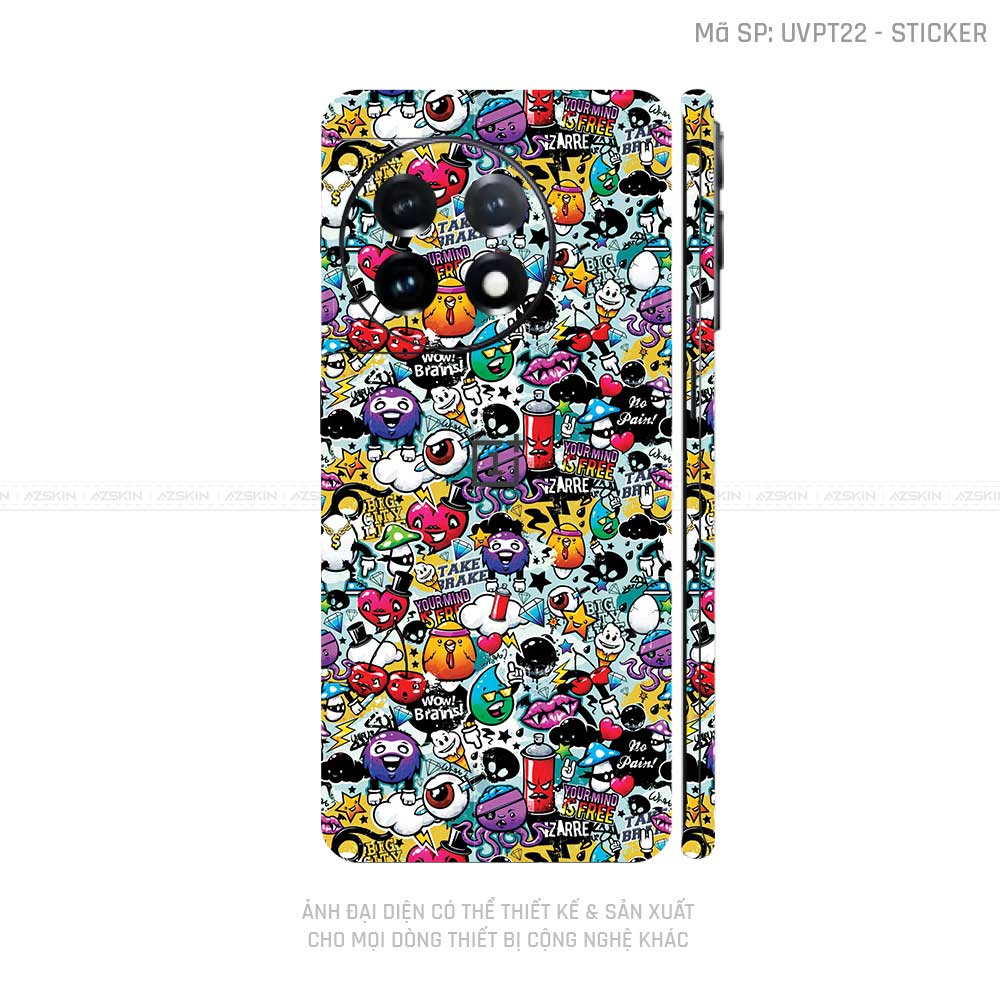 Dán Skin Oneplus Ace Series Vân Sticker 06 | UVPT22