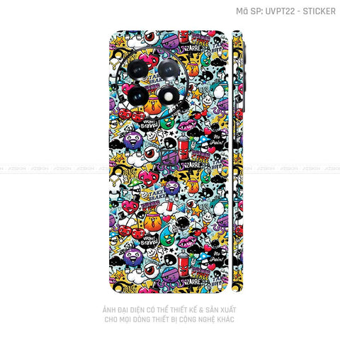 Dán Skin Oneplus 12 Series Vân Sticker 06 | UVPT22