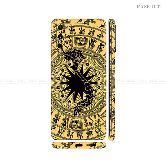 Dán Skin Galaxy S20 Series Vân Nổi Trống Đồng | TD01