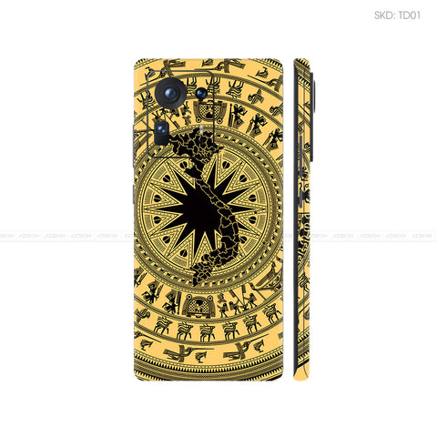 Dán Skin Điện Thoại Xiaomi Mi Mix Series Vân Nổi Trống Đồng | TD01