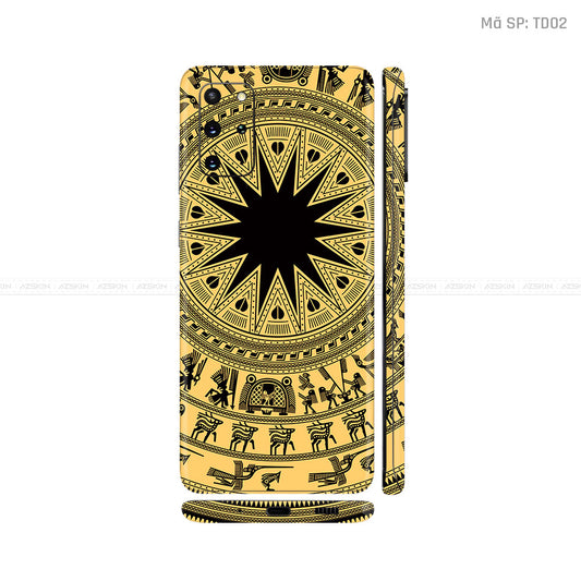 Dán Skin Galaxy S20 Series Vân Nổi Trống Đồng | TD02