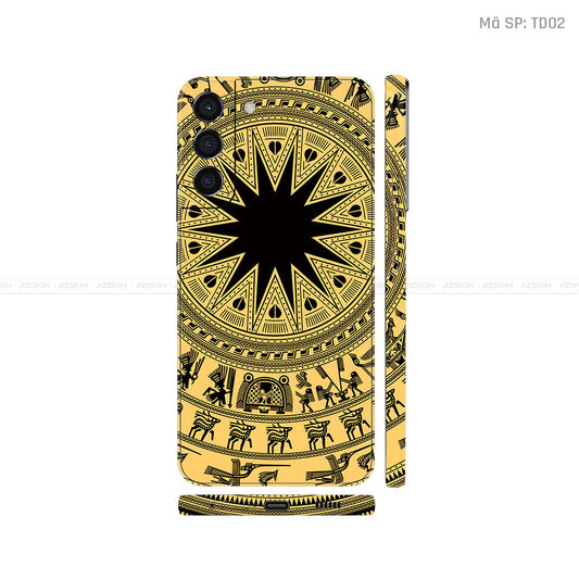 Dán Skin Galaxy S22 Series Vân Nổi Trống Đồng | TD02