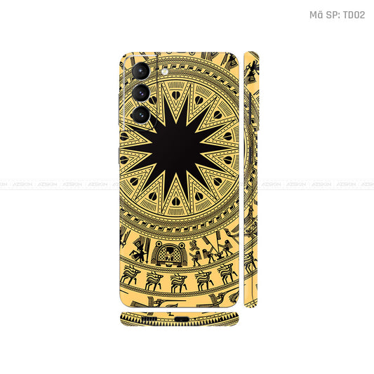 Dán Skin Galaxy S21 Series Vân Nổi Trống Đồng | TD02