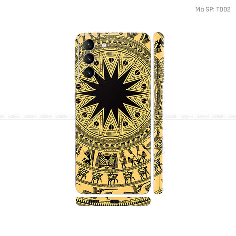 Dán Skin Galaxy S21 Series Vân Nổi Trống Đồng | TD02