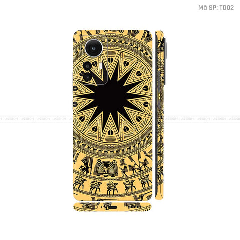 Dán Skin Xiaomi 12 Series Vân Nổi Trống Đồng | TD02