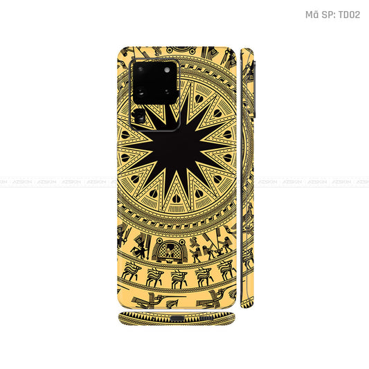 Dán Skin Galaxy S20 Series Vân Nổi Trống Đồng | TD02