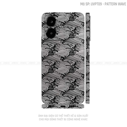 Dán Skin Vivo Y Series Vân Pattern Wave Trắng | UVPT09