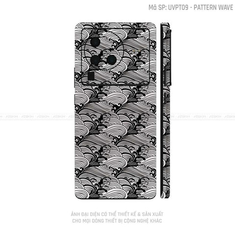 Dán Skin Vivo X Series Vân Pattern Wave Trắng | UVPT09