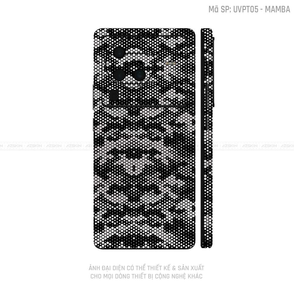 Dán Skin Vivo X Series Vân Mamba Trắng | UVPT05
