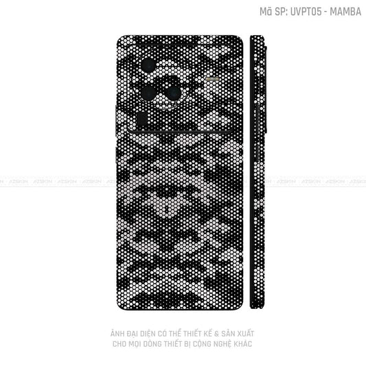 Dán Skin Vivo X Series Vân Mamba Trắng | UVPT05