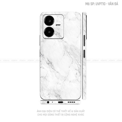 Dán Skin Vivo Y Series Vân Đá Trắng | UVPT10