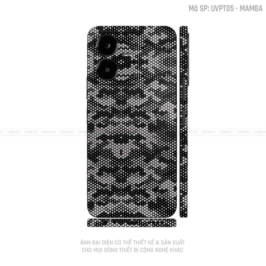 Dán Skin Vivo Y Series Vân Mamba Trắng | UVPT05