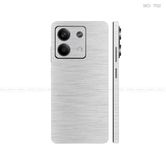 Dán Skin Điện Thoại Xiaomi Redmi 13 Series Màu Bạc Xước | TT02