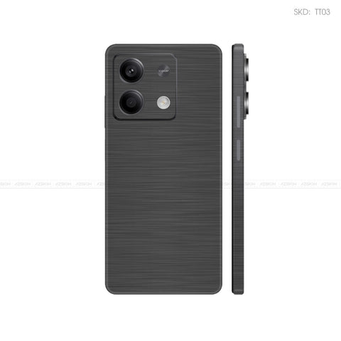 Dán Skin Điện Thoại Xiaomi Redmi 13 Series Màu Xám Xước | TT03