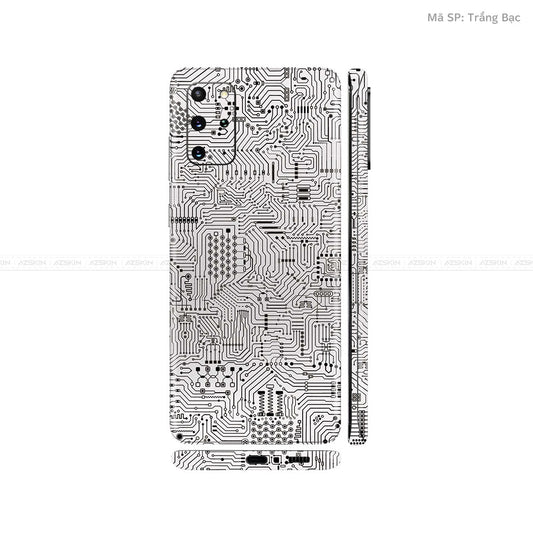 Dán Skin Galaxy S20 Series Vân Vi Mạch Bạc | UVPT01