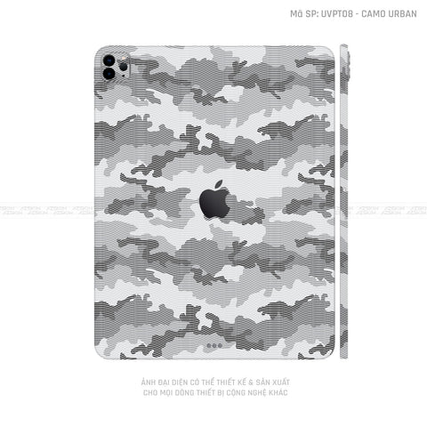 Dán Skin IPad Pro Series Vân Camo Urban Trắng | UVPT08