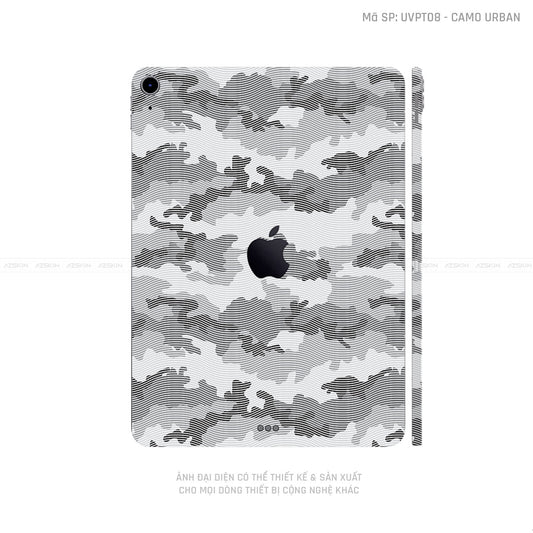 Dán Skin IPad Mini Series Vân Camo Urban Trắng | UVPT08