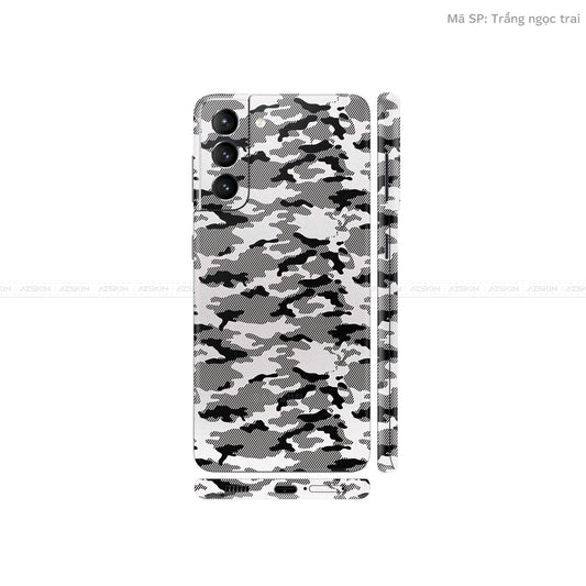 Dán Skin Galaxy S21 Series Vân Camo Urban Trắng | UVPT08