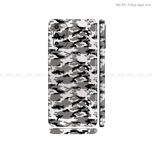 Dán Skin Galaxy S20 Series Vân Camo Urban Trắng | UVPT08