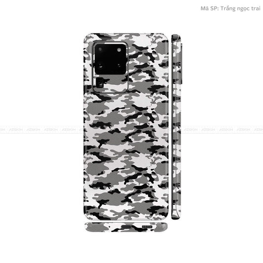 Dán Skin Galaxy S20 Series Vân Camo Urban Trắng | UVPT08