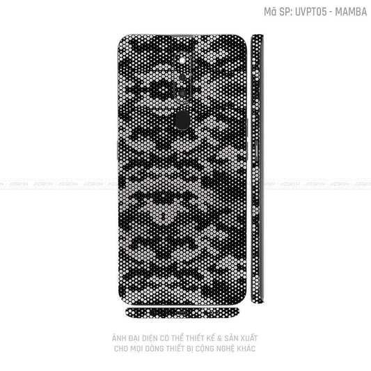 Miếng Dán Skin Điện Thoại OPPO F Series Vân Mamba Trắng | UVPT05
