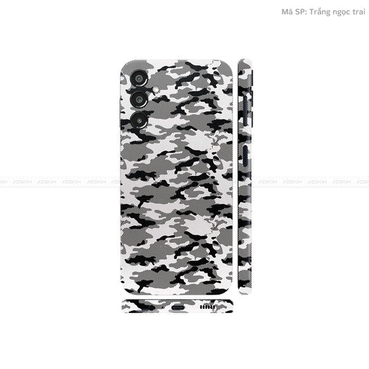 Dán Skin Galaxy A Series Vân Camo Urban Trắng Ngọc Trai | UVPT08