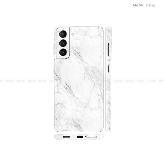 Dán Skin Galaxy S21 Series Vân Đá Trắng | UVPT10