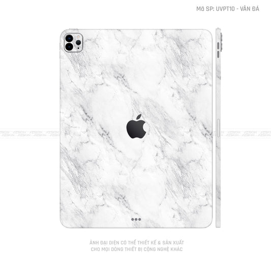 Dán Skin IPad Air Series Vân Đá Trắng | UVPT10