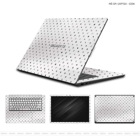 Dán Skin Laptop Gigabyte Vân Nổi ICON | UVPT04