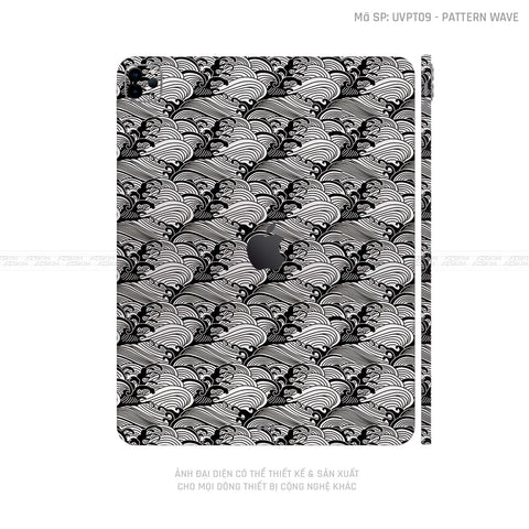Dán Skin IPad Pro Series Vân Nổi Pattern Wave Trắng | UVPT09