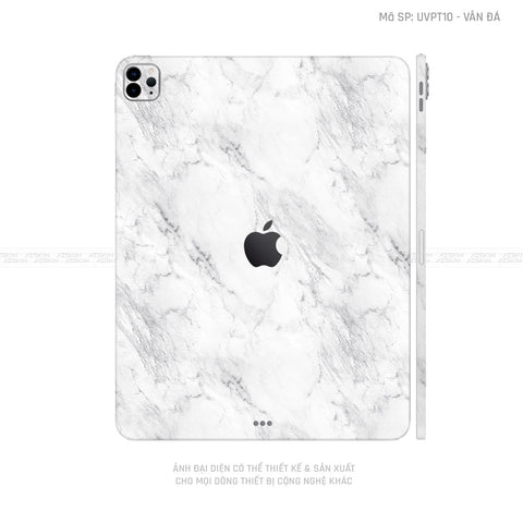 Dán Skin IPad Pro Series Vân Đá Trắng | UVPT10