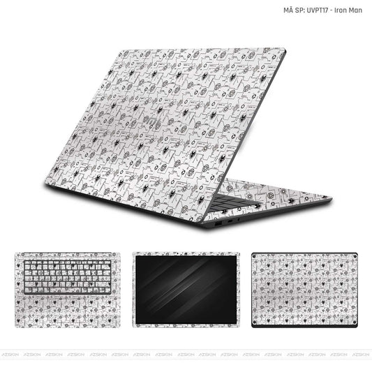Dán Skin Laptop Xiaomi Vân Nổi Iron Man | UVPT17
