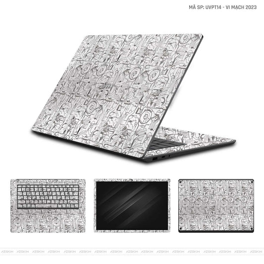 Dán Skin Laptop Xiaomi Vân Nổi Vi Mạch 2023 | UVPT14