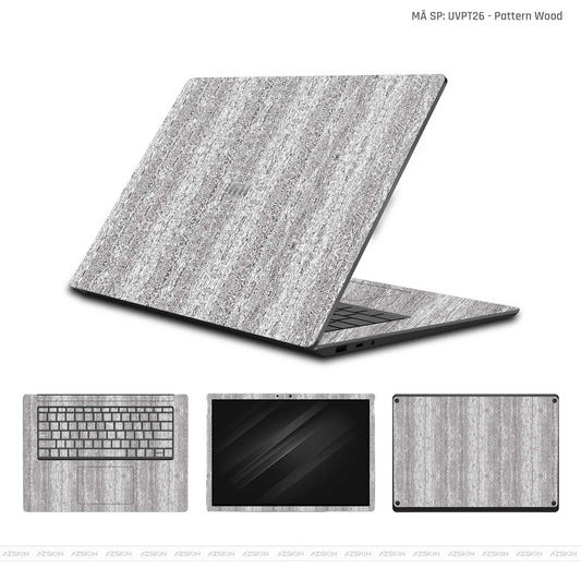 Dán Skin Laptop Xiaomi Vân Nổi Pattern Wood | UVPT26