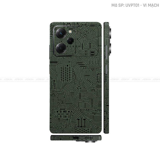 Dán Skin POCO Series Vân Nổi Vi Mạch Midnight | UVPT01