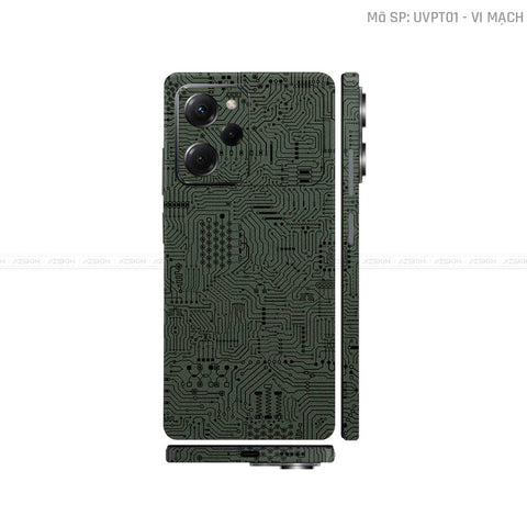 Dán Skin POCO Series Vân Nổi Vi Mạch Midnight | UVPT01