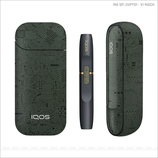 Dán Skin IQOS Vân Vi Mạch Midnight | UVPT01