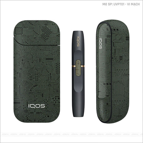 Dán Skin IQOS Vân Vi Mạch Midnight | UVPT01