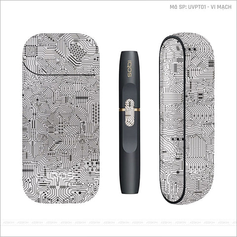 Dán Skin IQOS Vân Vi Mạch Trắng | UVPT01