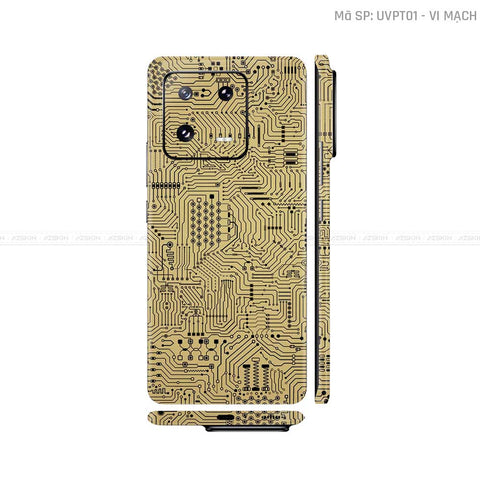 Dán Skin Xiaomi 14 Series Vân Nổi Vi Mạch | UVPT01