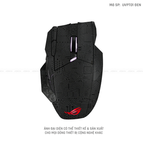 Skin Dán Chuột Asus Vân Nổi Hình Vi Mạch Đen | UVPT01