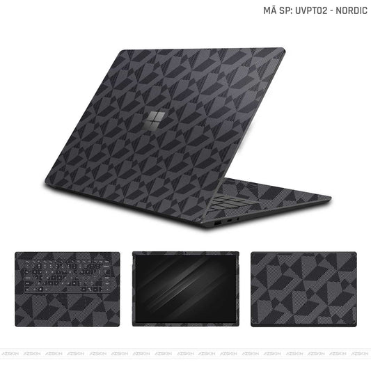 Dán Skin Laptop Surface Vân Nổi Nordic Xám | UVPT02