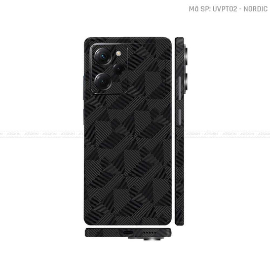 Dán Skin POCO Series Vân Nổi Nordic Đen | UVPT02