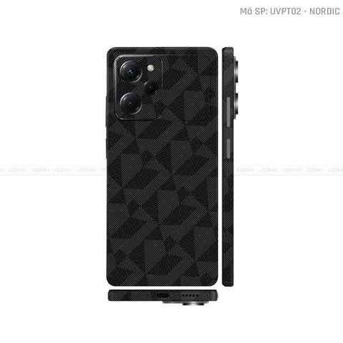 Dán Skin POCO Series Vân Nổi Nordic Đen | UVPT02